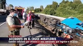 Un accidente se produjo en Cruce Miraflores