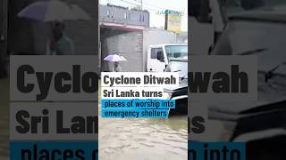 Cyclone Ditwah: Sri Lankans turn places of worship into emergency shelters | #shorts