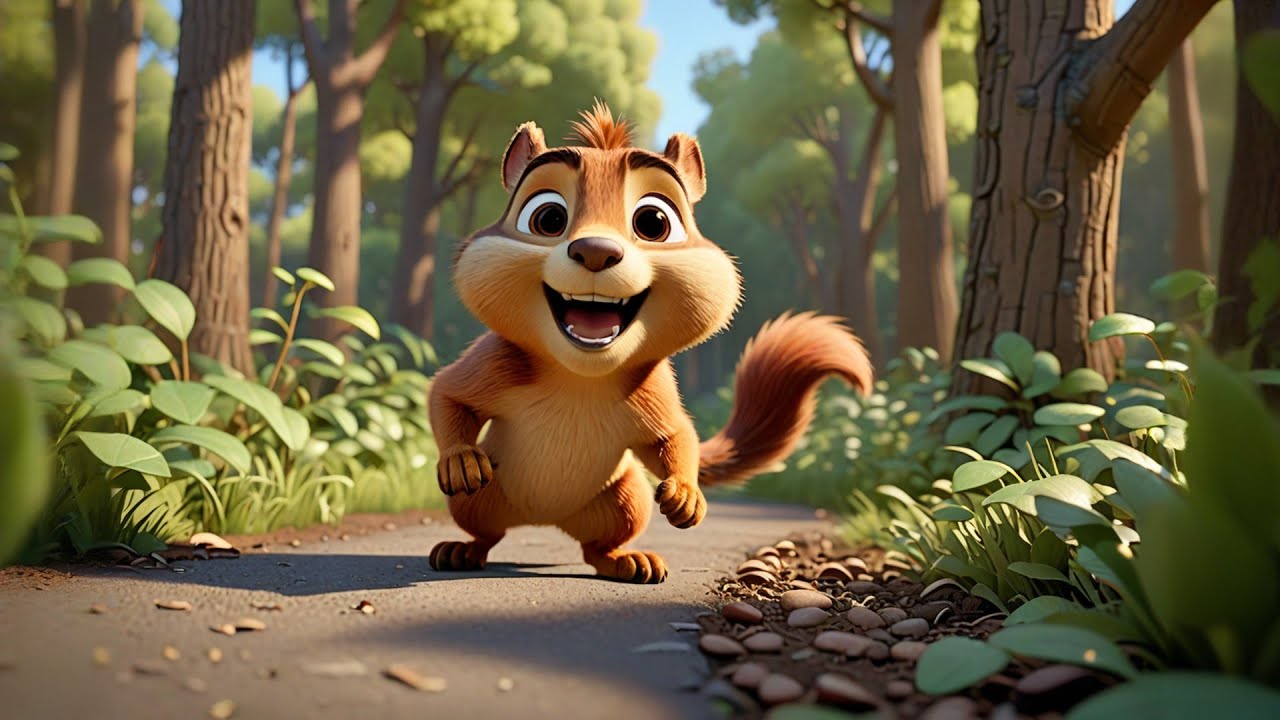 The Cheerful Chipmunk’s Nutty Race 🐿🏁 | Funny Nursery Rhymes Songs for ...