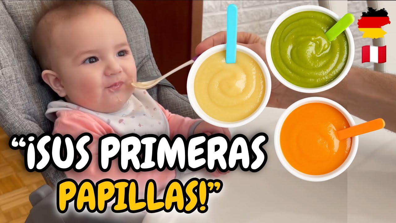 Primeras papillas de mi bebé 🥰 + Reacción al probarlas 🤭 | Shirley Tocic