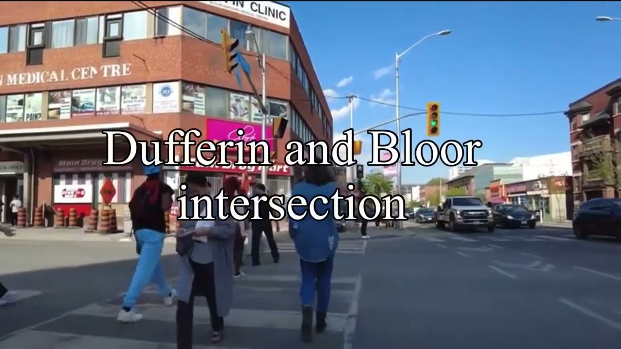 Toronto scene - Dufferin subway area on summer