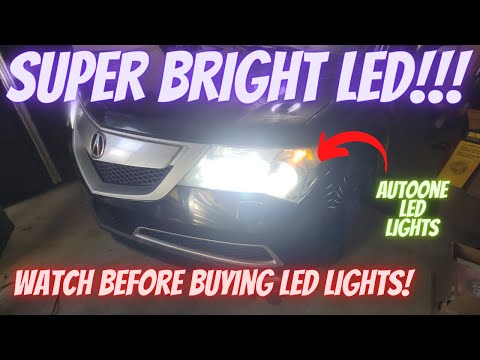 LED headlights for Acura MDX (CRAZY BRIGHT, MUST WATCH!!!)