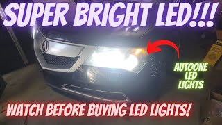 LED headlights for Acura MDX (CRAZY BRIGHT, MUST WATCH!!!)