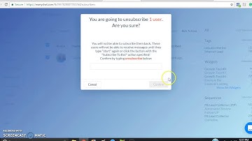 How to unsubscribe from manychat bot