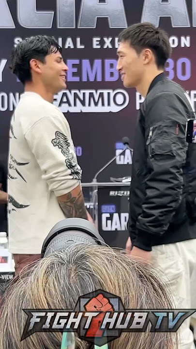 Ryan Garcia LAUGHS IN THE FACE of Rukiya Anpo during Face Off!