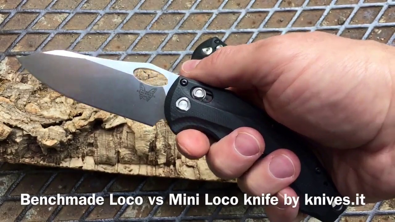 Benchmade Loco vs Mini Loco knife by knives.it