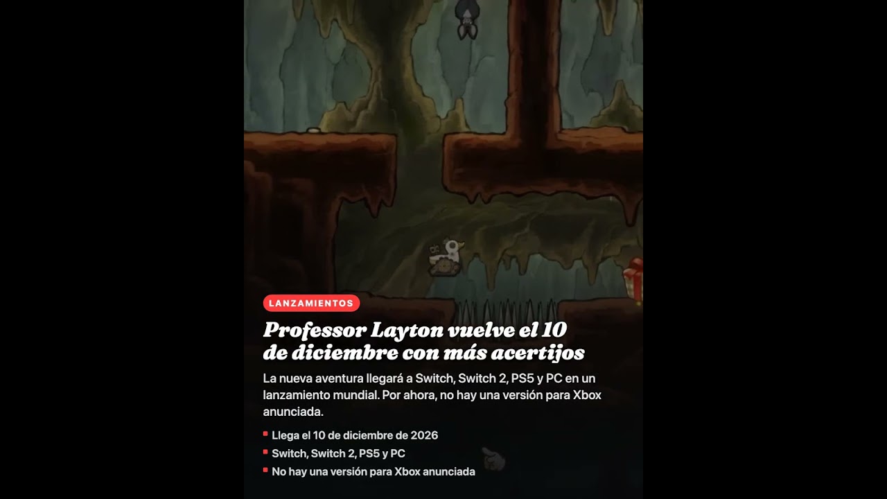 Professor Layton vuelve el 10 de diciembre con más acertijos