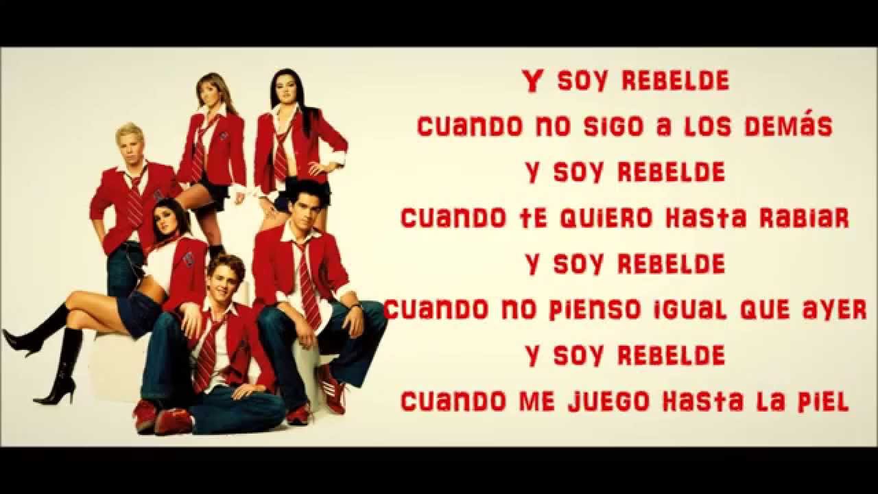 Rbd rebelde musica e letra