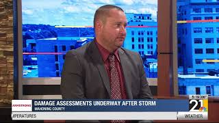 Damage assessments underway after storm