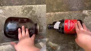 Breaking Glass Bottle Compilation #31 | Breaking glass bottle and balloon drops