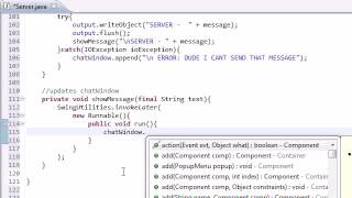 Intermediate Java Tutorial   46   Displaying Messages in the Chat Window