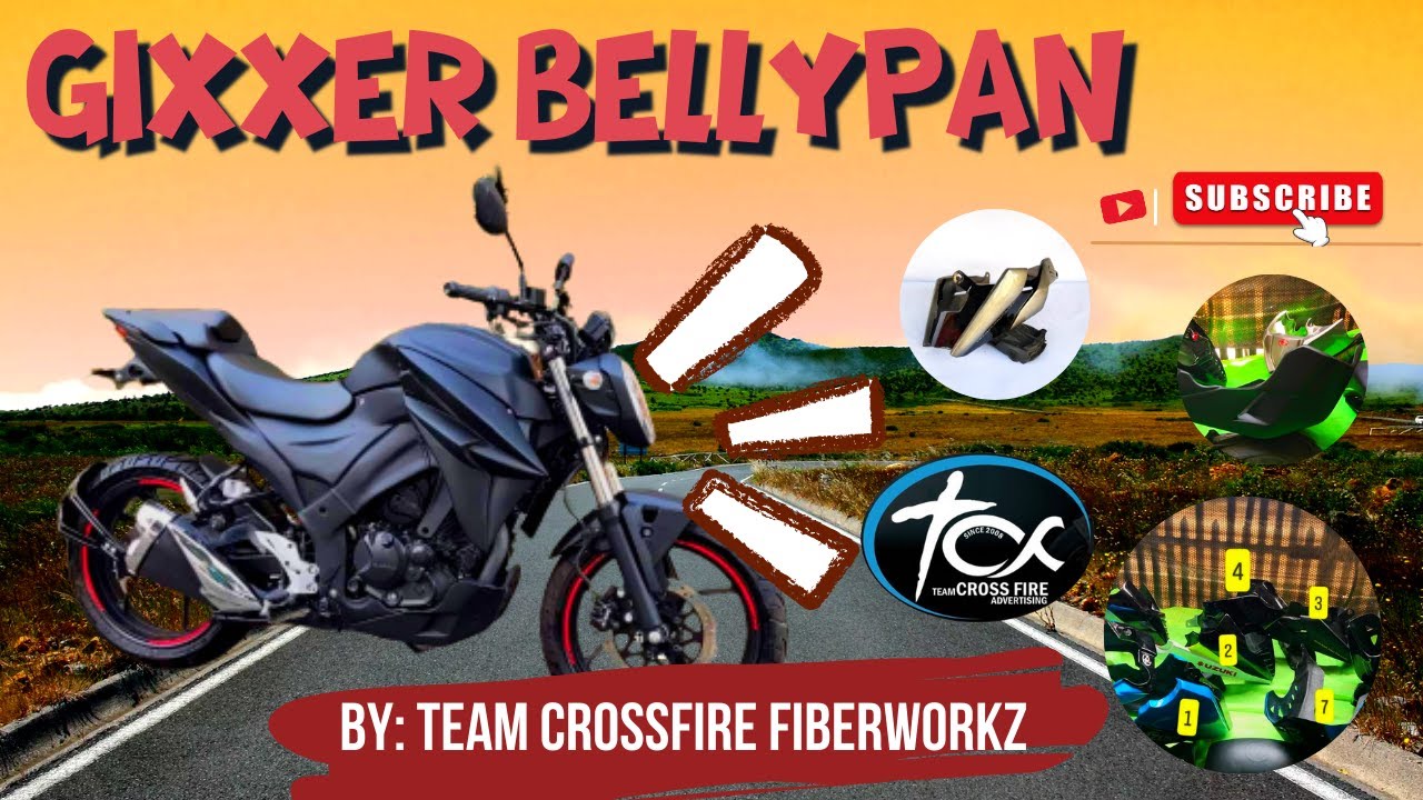 SUZUKI GIXXER BELLYPAN VERSION 17 SEAT COWL YouTube