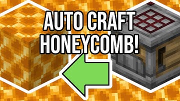 AUTO CRAFT Honeycomb Blocks in Java and Bedrock #minecraft