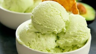Avocado Ice Cream, Using Only 3 Ingredients.
