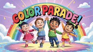 Color Parade Learn Colors With Music Fun Kids Song By Doodle Den