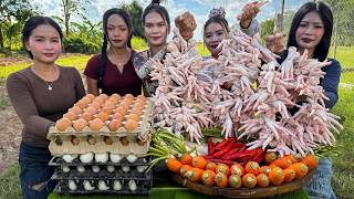 Resep ceker ayam yang lezat - telur dan sayuran | resep ceker ayam goreng
