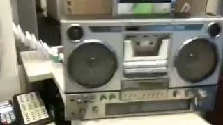 AKAI AJ 500 portable stereo radio cassette recorde