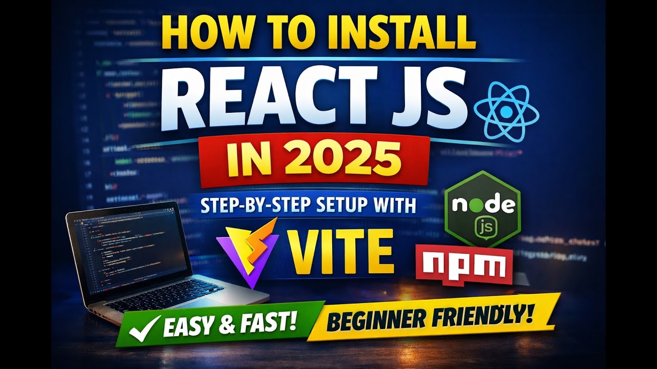 How to Install React JS in 2025 | Step-by-Step React Setup with Vite ...