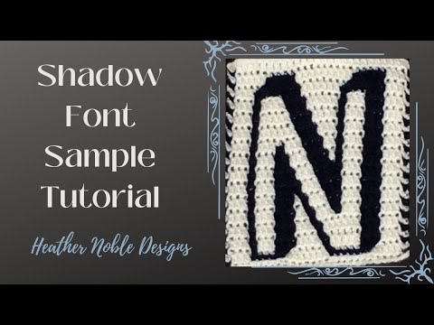 Shadow Font Tutorial-Mosaic Overlay Crochet