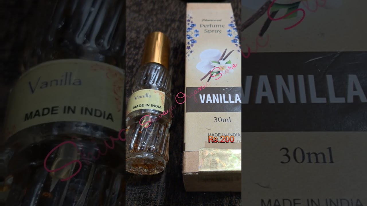 🌿 Vanilla Bliss Natural Perfume Spray | Long-lasting Aroma | Pure & Organic 