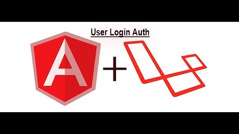 Angular Laravel User Login