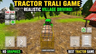 Tractor Trolley Game 🚜 | Realistic Village Driving Gameplay | Heavy Load Challenge 🔥 #gaming #truck  screenshot 5