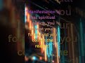 "Manifestation is just spiritual trading. You invest your focus, and you collect the reality."