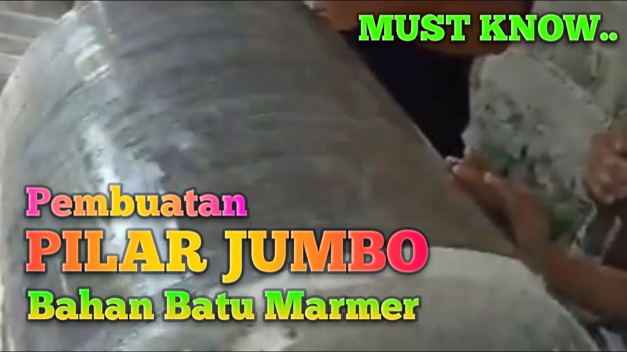 Pembuatan Pilar  Jumbo Dari Bahan Batu Marmer  Alam YouTube