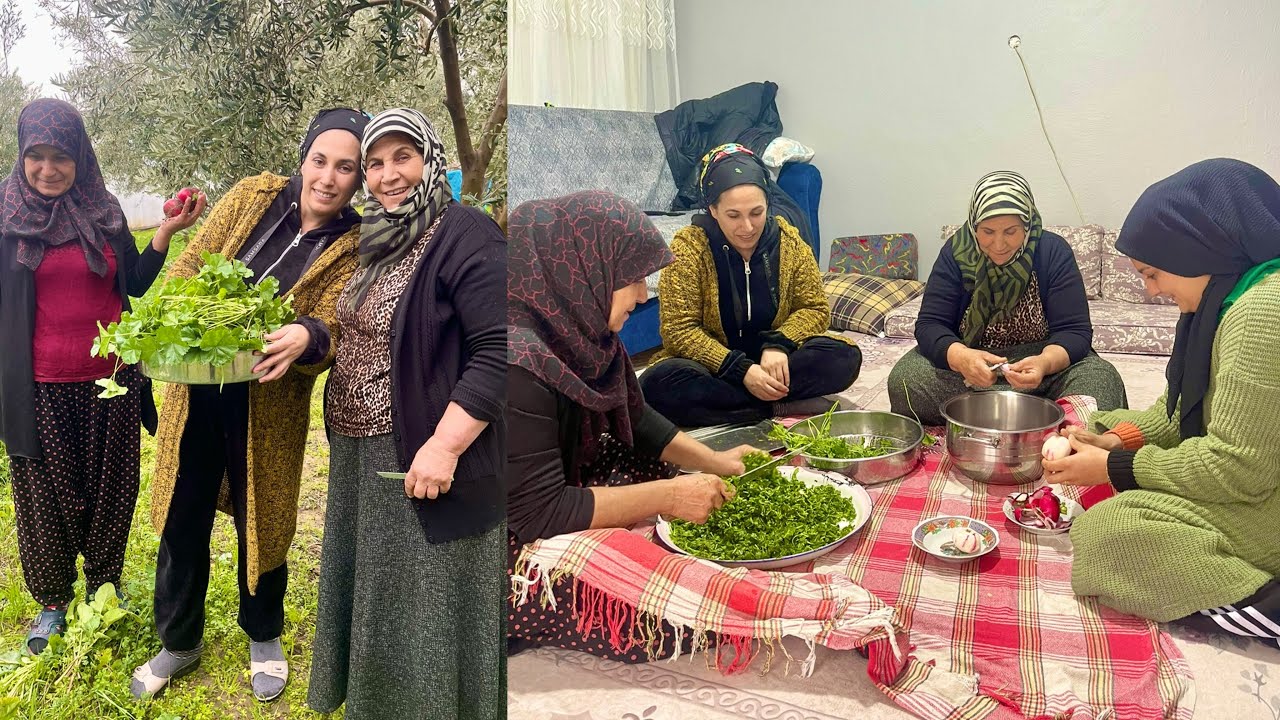 SICAK SOBA YANINDA YUFKA EKMEK TOPRAK YEMEĞİ LEZZETLİ YEMEK VİLLAGE LİFE