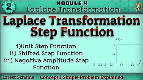 2.Step Function,Types of Step Function 1 Problems Explained Module 4 3rd Sem ECE Latest Scheme VTU