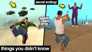 GTA San Andreas Secret Things You Didn