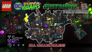 Lego DC Super-Villains: Gotham FREE ROAM (All Collectibles) - HTG