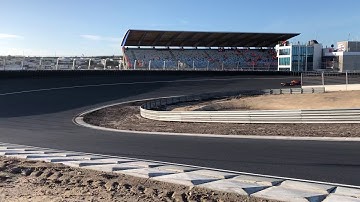 Max Verstappen first lap at Circuit Zandvoort - Hugenholtz banked corner