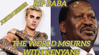 Justin Bieber _The world mourns with Kenyans (rest in peace Raila,Baba)