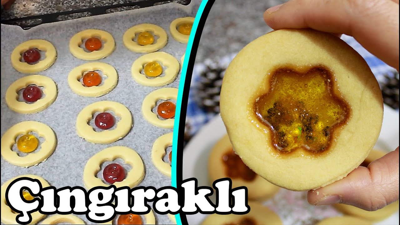 YOK ARTIK!!???? ÇINGIRAKLI KURABİYE TARİFİ | YILBAŞINA ÖZEL CAM ŞEKERDEN YILBAŞI KURABİYESİ ????