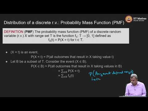 Discrete random variable and it's PMF