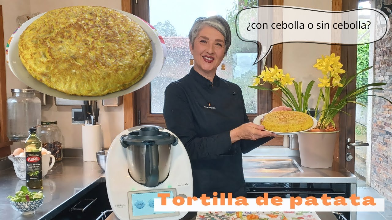 💥 TORTILLA DE PATATA | TORTILLA ESPAÑOLA 💥 CON o SIN CEBOLLA  con Thermomix® #TM6 #TM5 #TM31 🔝