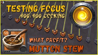 COOKING MUTTON STEW TESTING Focus 900/900 SPEC Albion Online