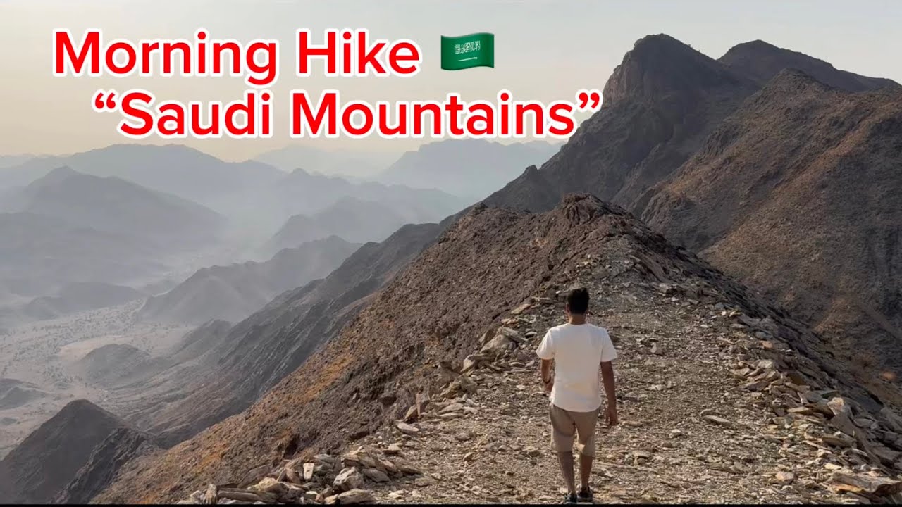 Golden Morning Hike in the Mountains of Saudi Arabia 🇸🇦