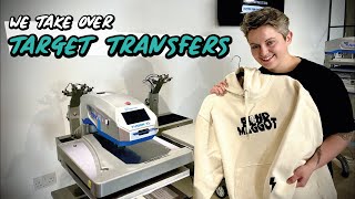 The best heat presses for t-shirt brands & printing studios - We takeover Target Transfers showroom.