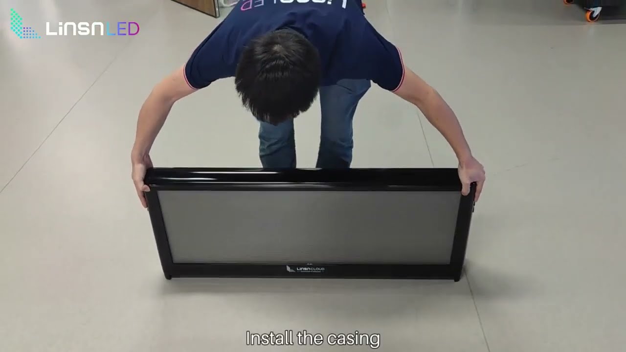 How to assemble taxi LED screen？