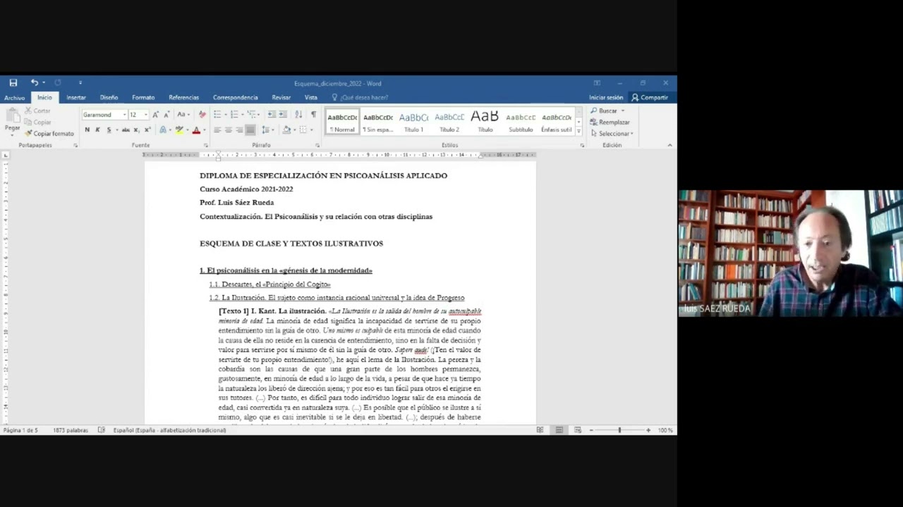 Filosofía para todos. 3. Psicoanálisis (3.1. Su lugar filosófico en la modernidad)
