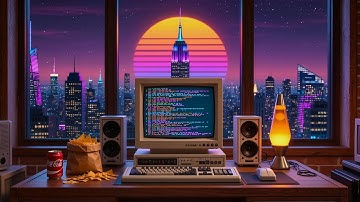 Terminal 1985 Never Sleeps | Retro Synthwave Lofi Coding Stream | Chill Music & Nostalgia Vibe 24/7