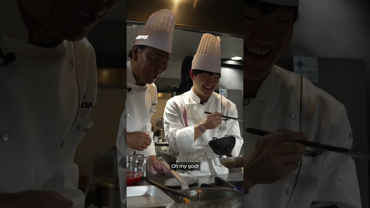 Yuki’s cooking – on and off track! ‍ #Shorts