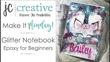 Glitter Notebook Epoxy For Beginners