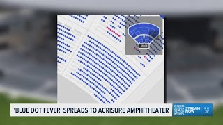 'Blue dot fever' spreads to Acrisure Amphitheater venue