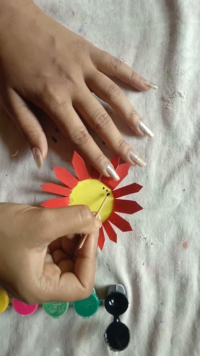 Paper Cup Flower craft #craft#waste materials