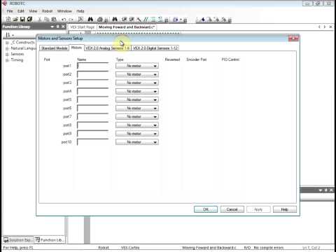 Vex Robotc  3.x : Lesson 3 : Compile and Download