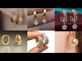 Beautiful hoop earrings designs latest 18k gold 22k gold plated