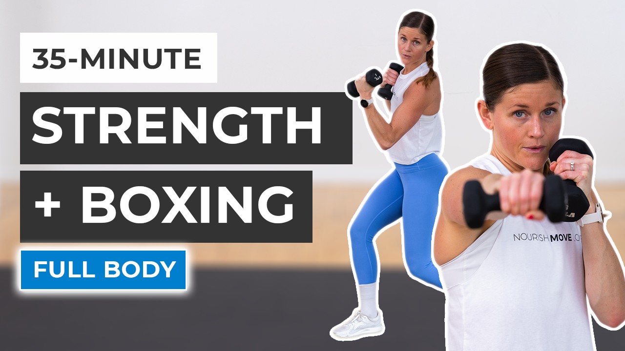 35 Minute Strength and Boxing Workout Full Body